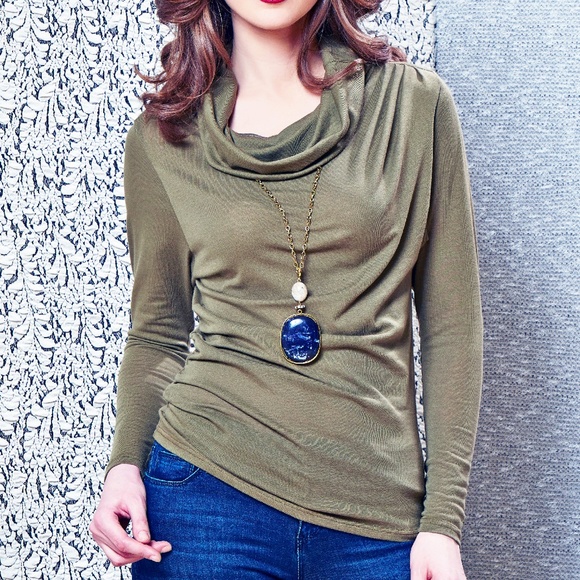 LONG SLEEVE LIGHT JUMPER STRETCH MADE IN EUROPE - Picture 1 of 4